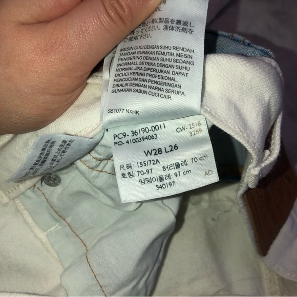 Levi’s 501 Button Fly Colorblock Jeans - Picture 5 of 6